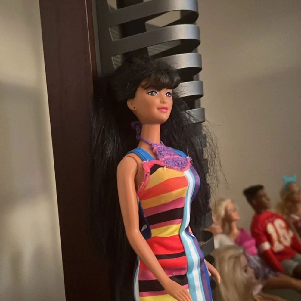 Pearl Beach Kira Barbie Doll with Black Hair two outfits